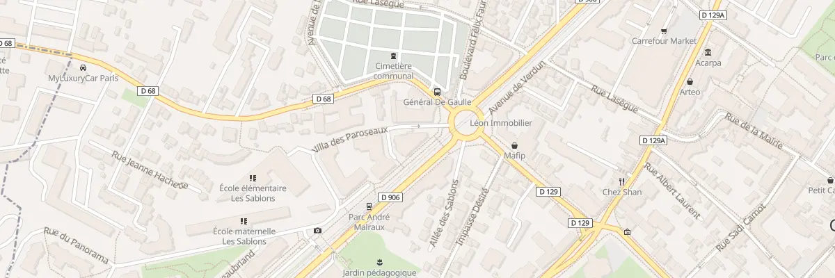 Plan du 68 Av de Verdun à Châtillon