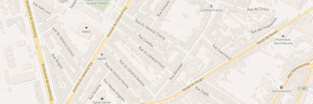Plan du 70 Rue Cavillier à Amiens