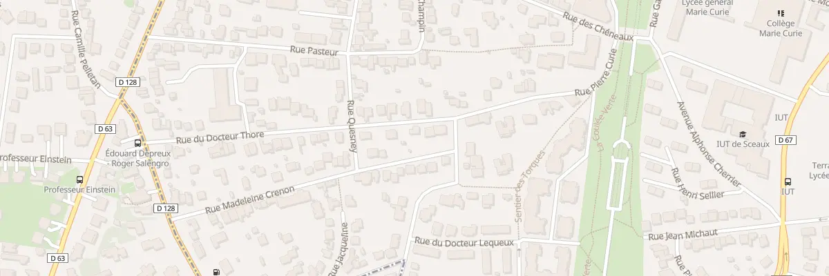 Plan du 7 Rue du Docteur Thore à Sceaux