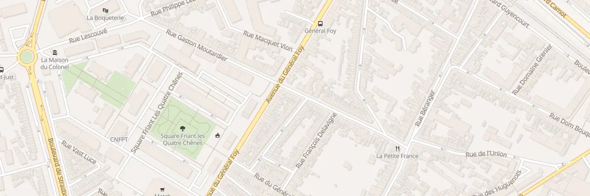 Plan du 61 Rue Denfert Rochereau à Amiens