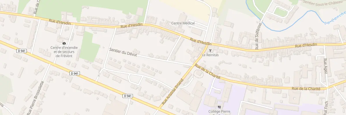 Plan du 76 Rue de Charite à Frévent