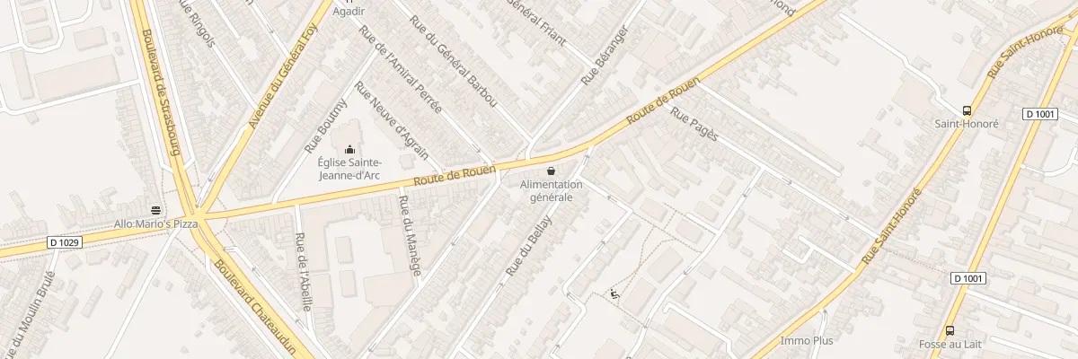 Plan du 221 Rue de Rouen à Amiens