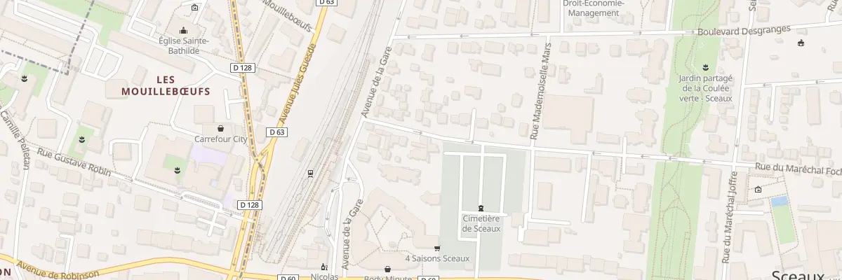 Plan du 25 Rue des Clos-Saint-marcel à Sceaux