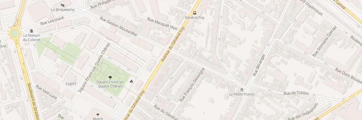 Plan du 59 Rue Denfert Rochereau à Amiens