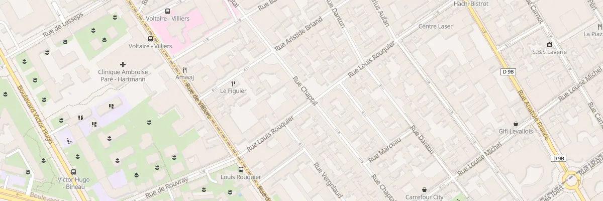 Plan du 11 Rue Louis Rouquier à Levallois-Perret