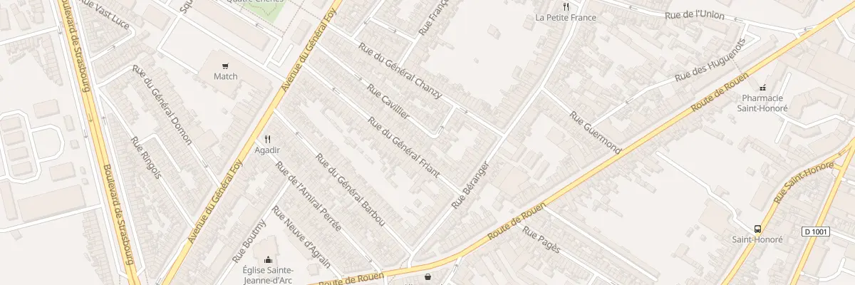 Plan du 76 Rue Cavillier à Amiens