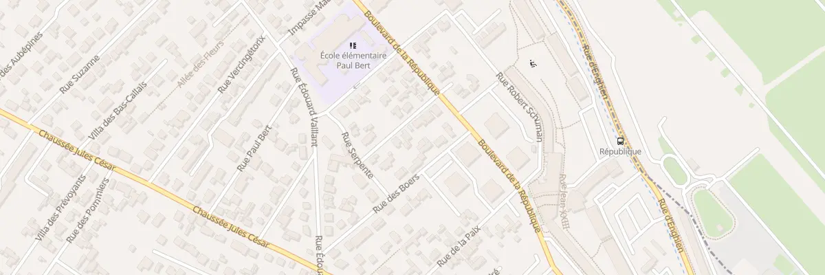 Plan du 8 Av Robinson à Eaubonne