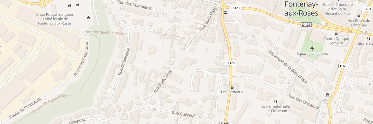 Plan du 21 Rue Boris Vildé à Fontenay-aux-Roses