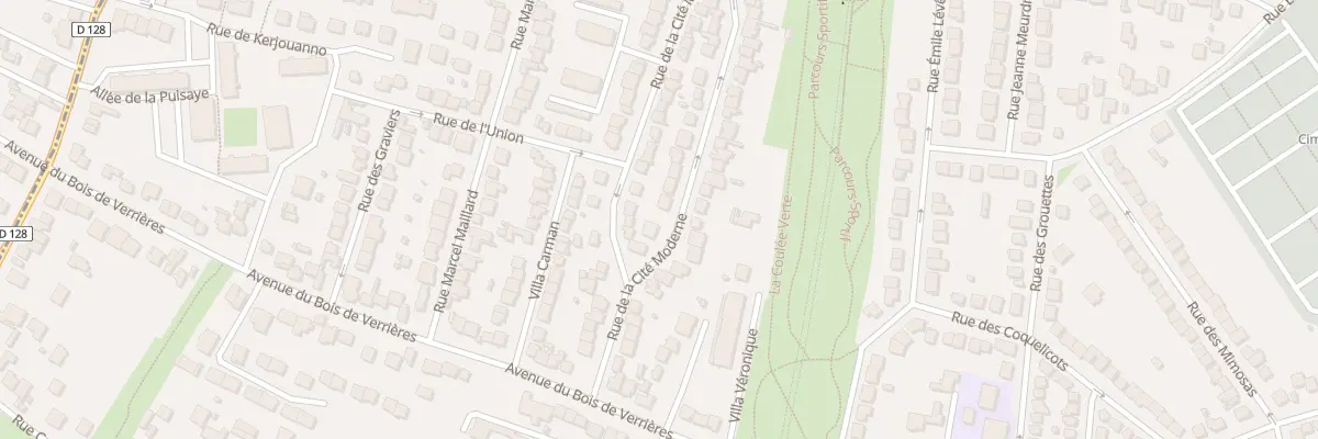 Plan du 20 Rue de la Cité Moderne à Antony