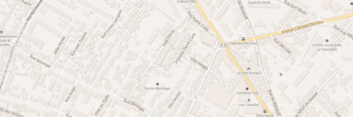 Plan du 18 Imp Pierre Curie à Châtillon
