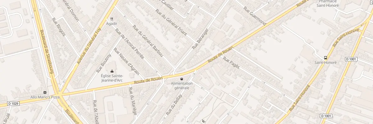 Plan du 233 Rue Béranger à Amiens
