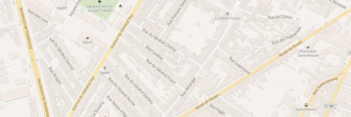 Plan du 83 Rue Cavillier à Amiens