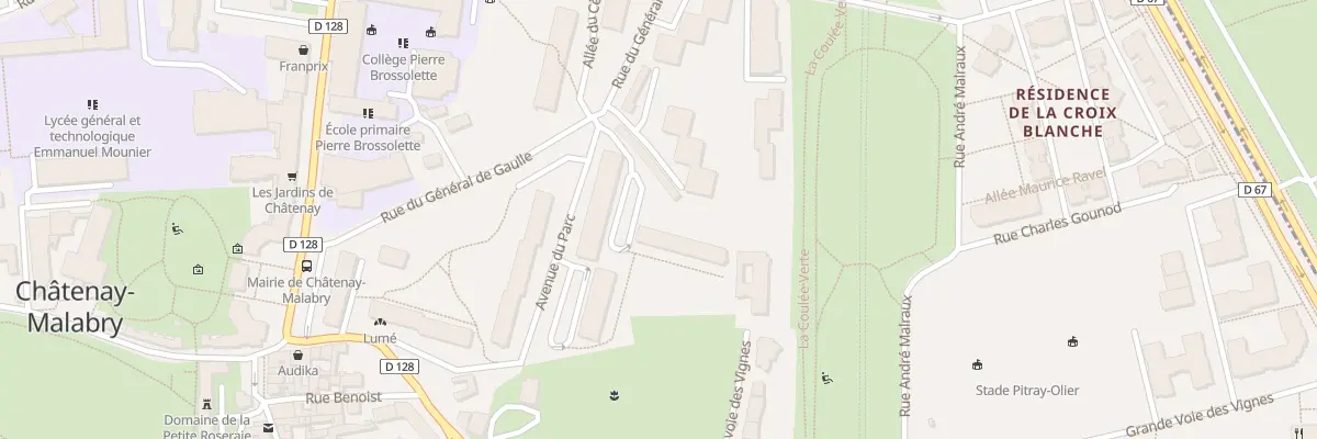 Plan du 14 Rue du Gen de Gaulle à Châtenay-Malabry