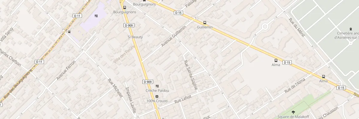 Plan du 7 Rue Sainte Sophie à Asnières-sur-Seine