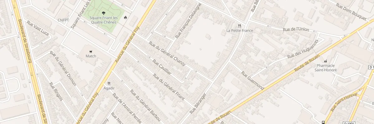 Plan du 32 Rue du Général Chanzy à Amiens