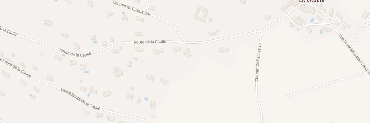 Plan du 96 Rte de la Caulié à Castres