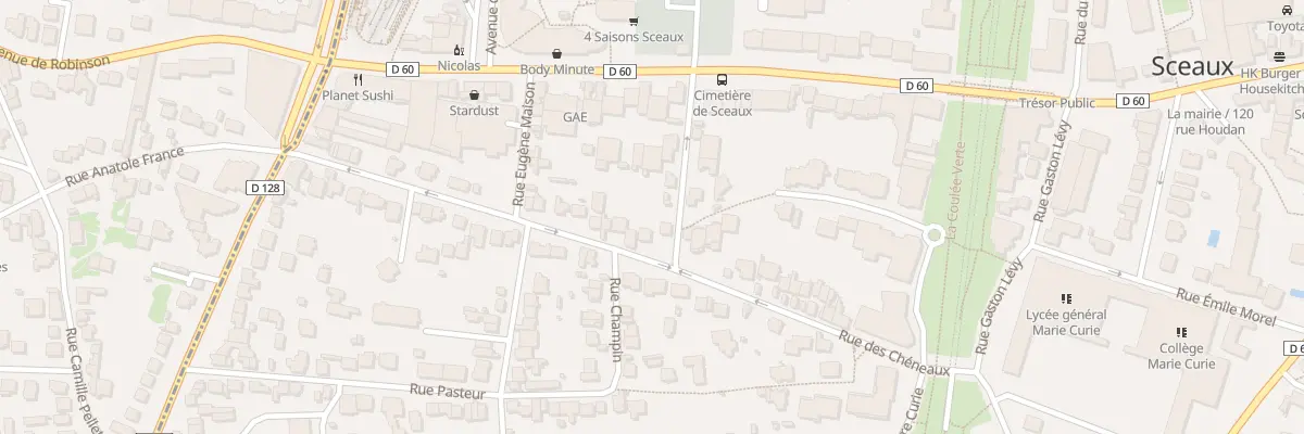 Plan du 42 Rue des Chéneaux à Sceaux