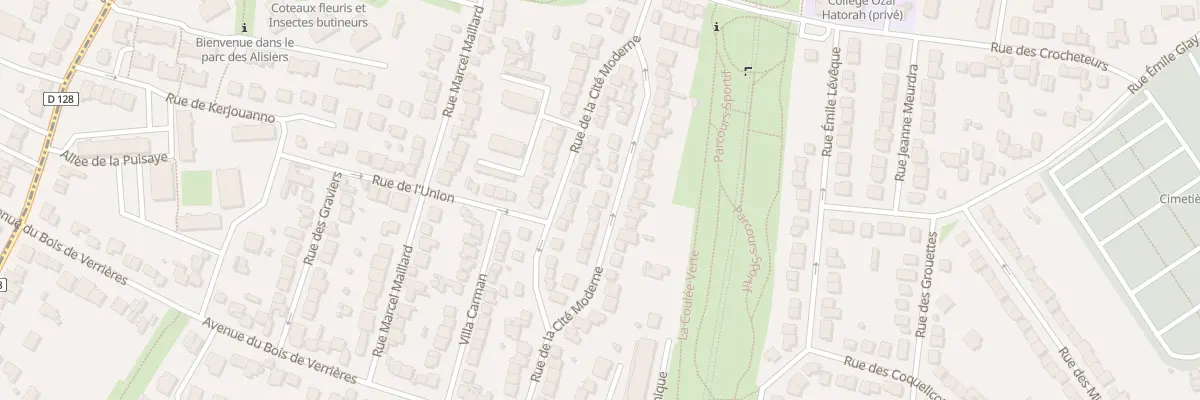 Plan du 30 Rue de la Cité Moderne à Antony