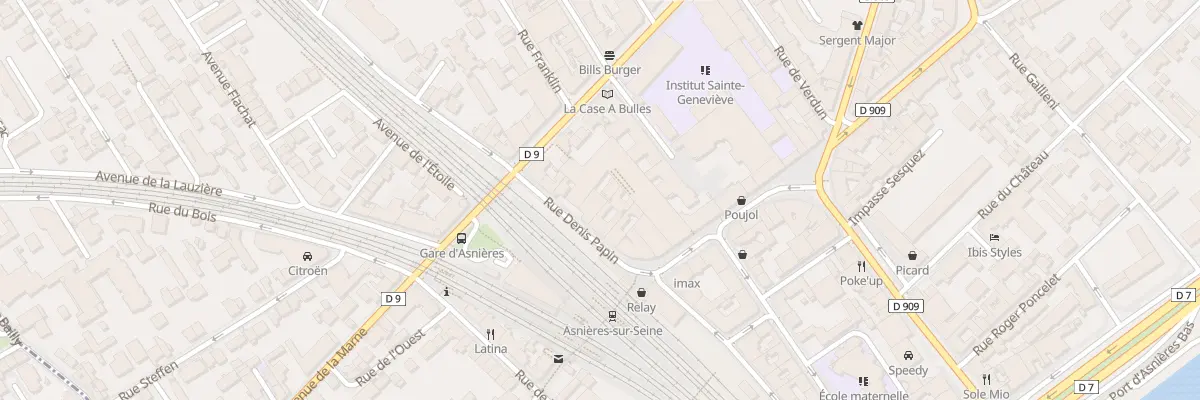 Plan du 6B Rue Denis Papin à Asnières-sur-Seine