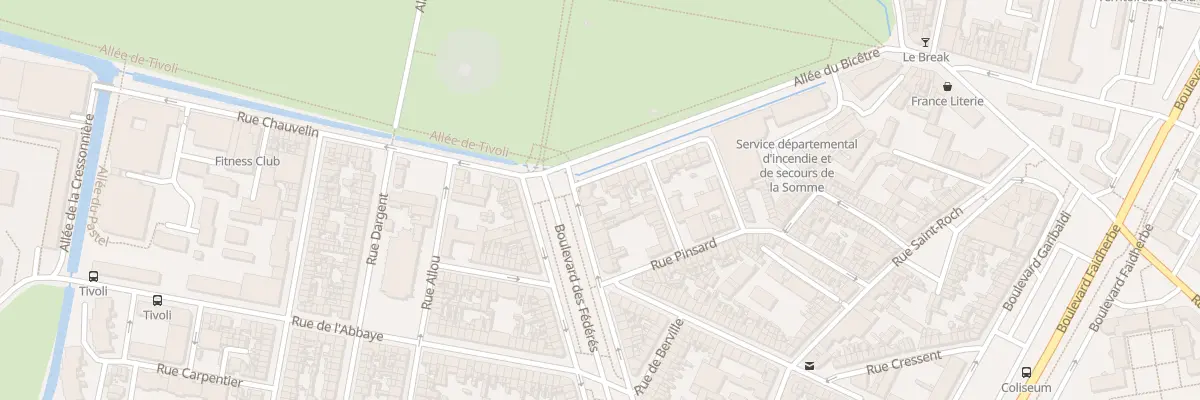 Plan du 72 Bd des Fédérés à Amiens