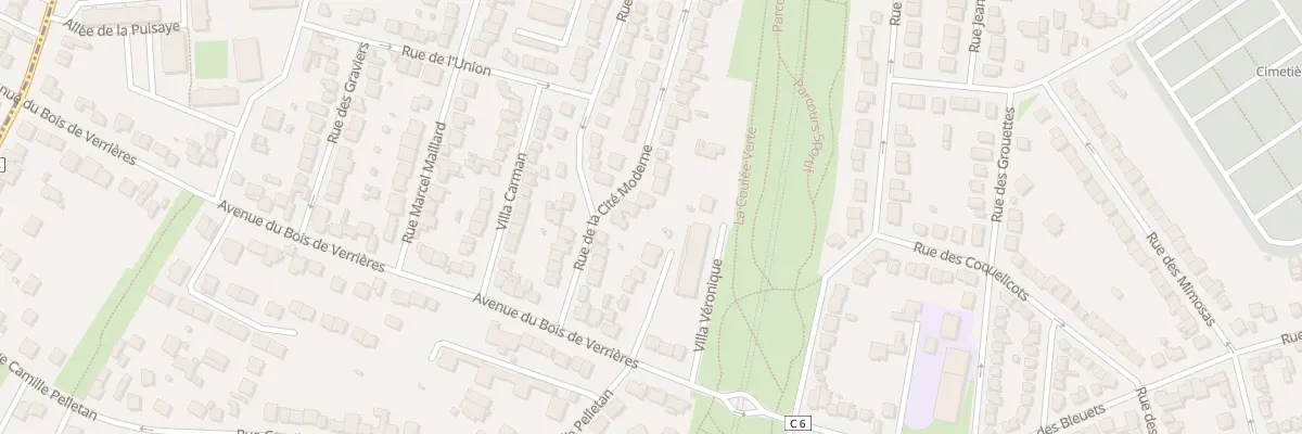 Plan du 15 Rue de la Cité Moderne à Antony