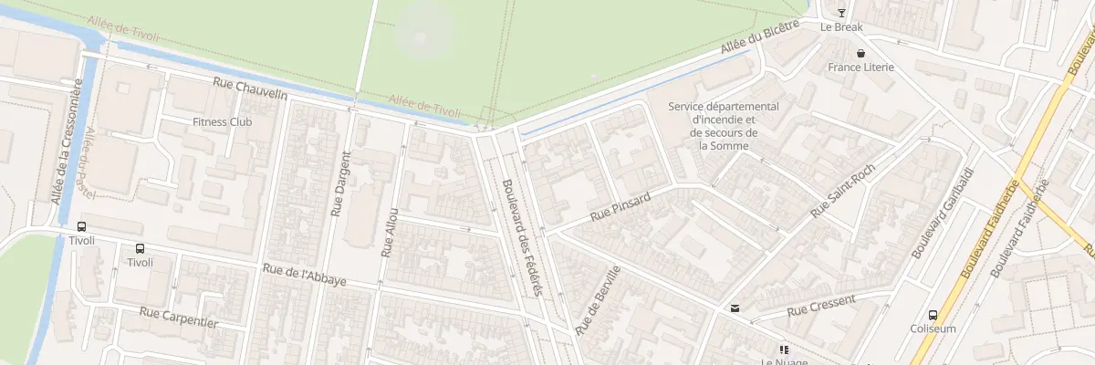 Plan du 64 Bd des Fédérés à Amiens