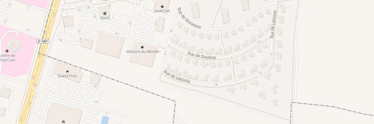 Plan du 6 Rue de Slovénie à Amiens