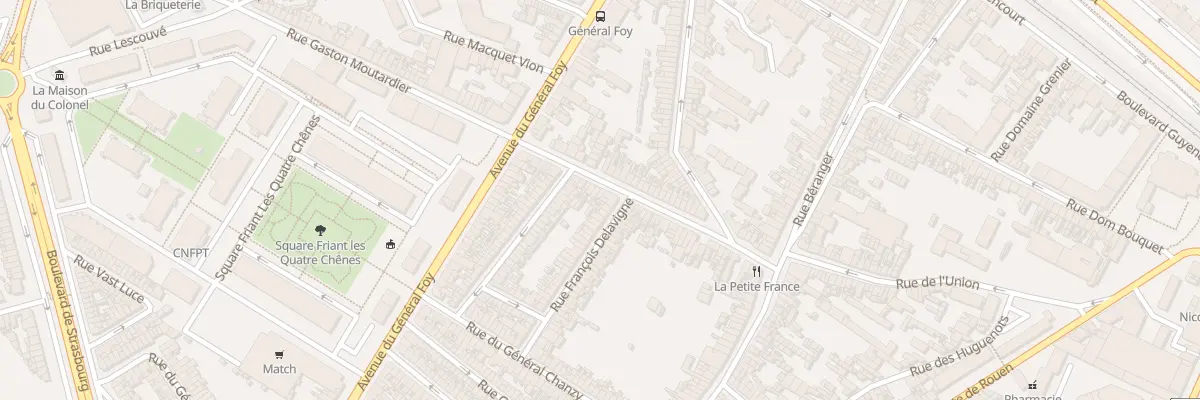 Plan du 47 Rue Denfert Rochereau à Amiens