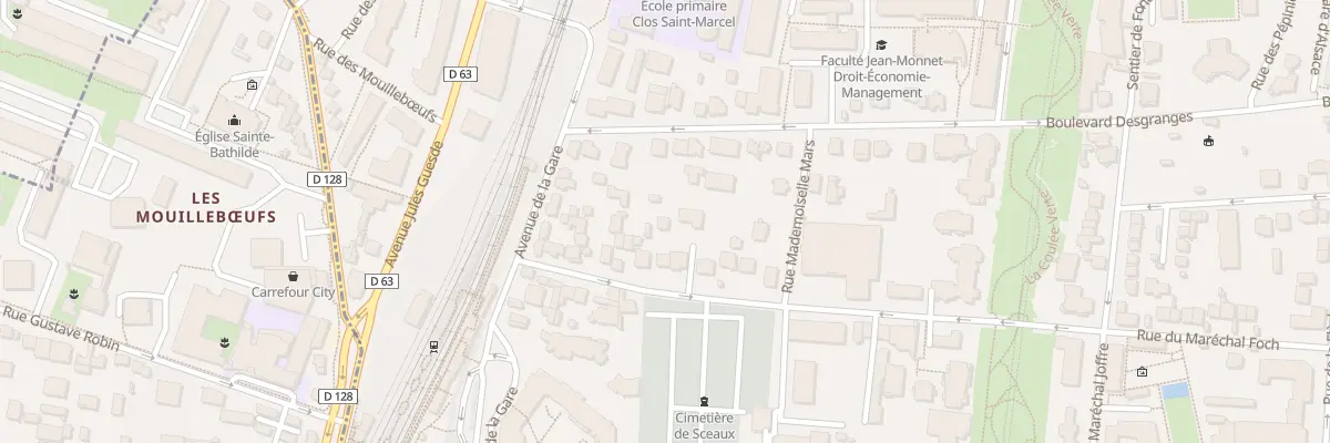 Plan du 34B Rue des Clos-Saint-marcel à Sceaux