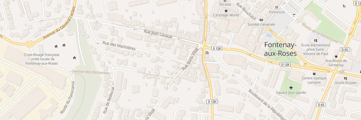 Plan du 6 Rue Boris Vildé à Fontenay-aux-Roses