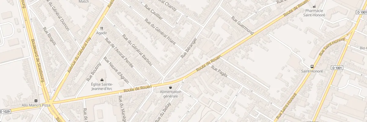 Plan du 217 Rue Béranger à Amiens