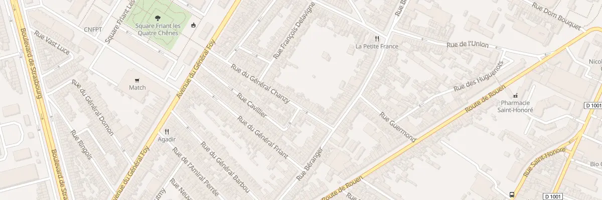 Plan du 26 Rue du Général Chanzy à Amiens