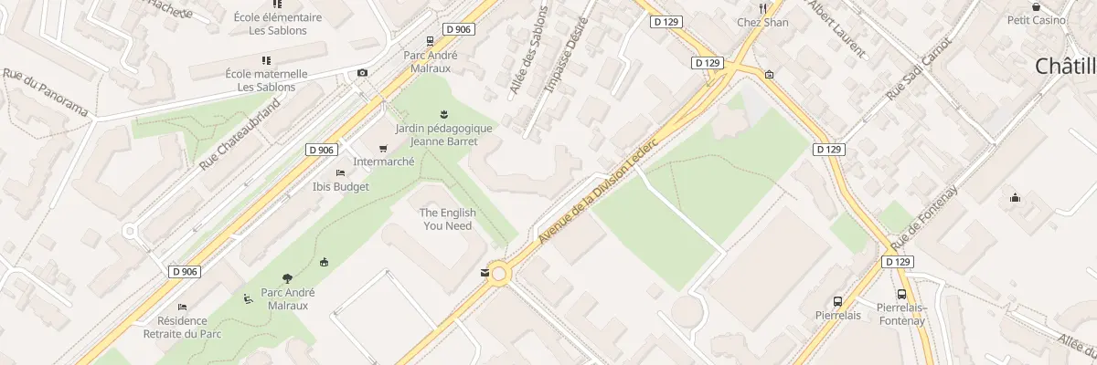 Plan du 16B Av de la Division Leclerc à Châtillon
