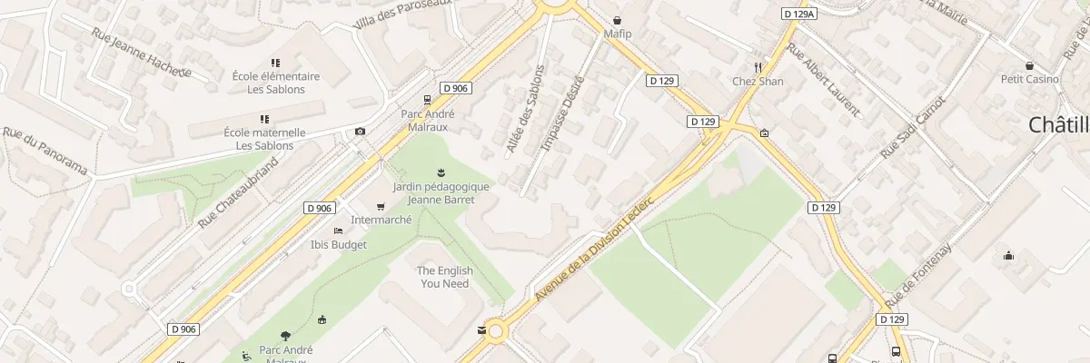 Plan du 15 Imp Désiré à Châtillon