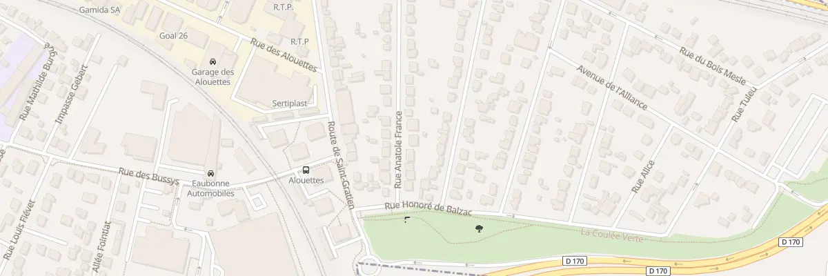 Plan du 23B Rue Anatole France à Eaubonne