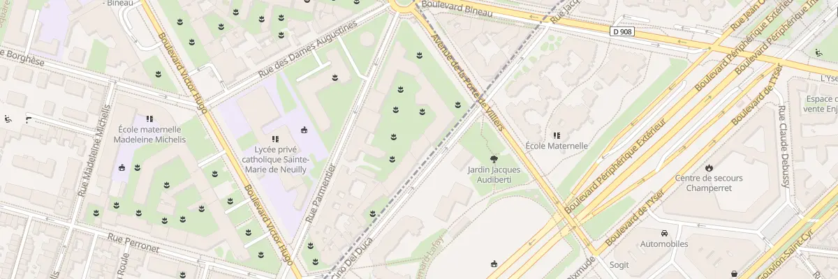 Plan du 16 Rue Cino Del Duca à Neuilly-sur-Seine