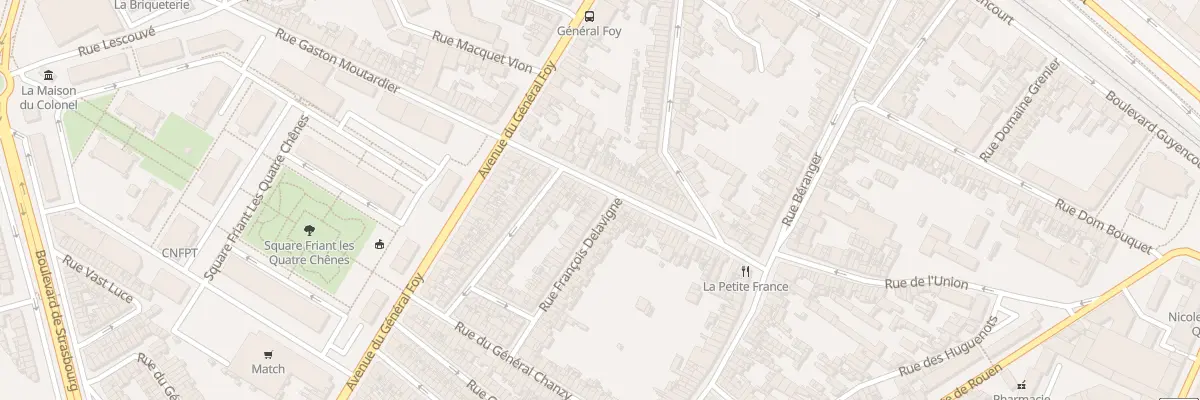 Plan du 45 Rue Denfert Rochereau à Amiens