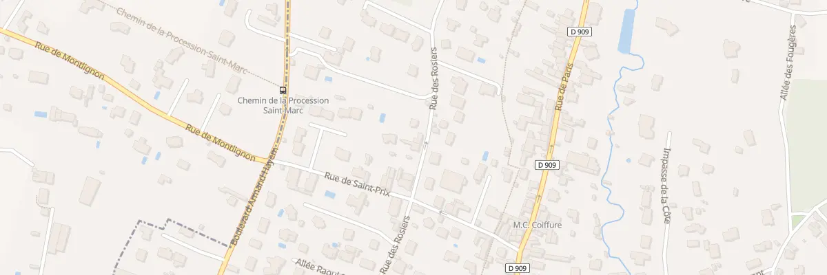 Plan du 25 Rue des Rosiers à Montlignon