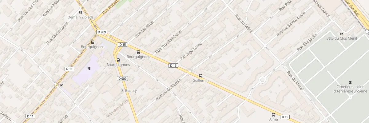Plan du 176B Bd Voltaire à Asnières-sur-Seine