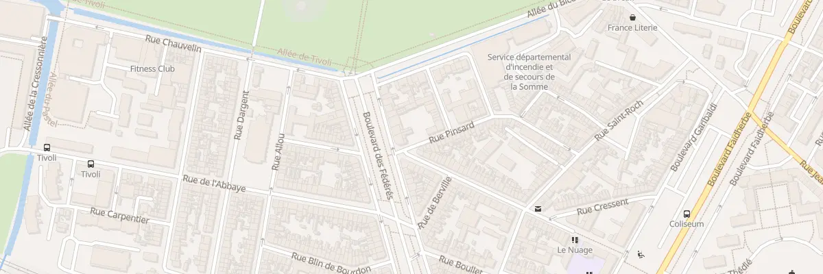 Plan du 56 Bd des Fédérés à Amiens