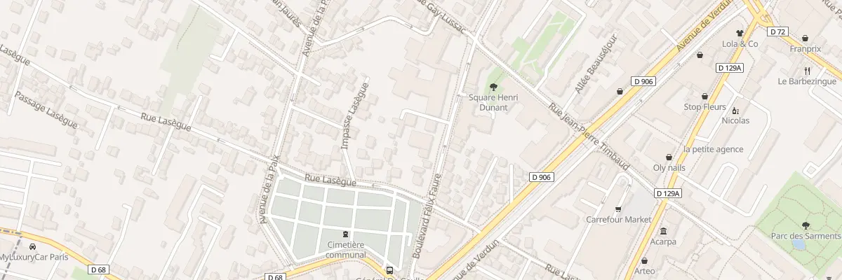 Plan du 58 Bd Félix Faure à Châtillon