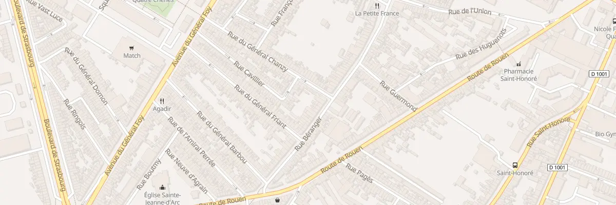 Plan du 194 Rue Béranger à Amiens