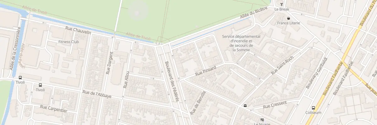 Plan du 60 Bd des Fédérés à Amiens