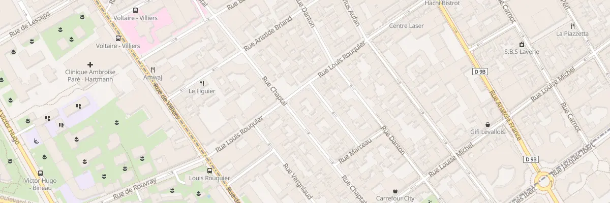 Plan du 40 Rue Chaptal à Levallois-Perret