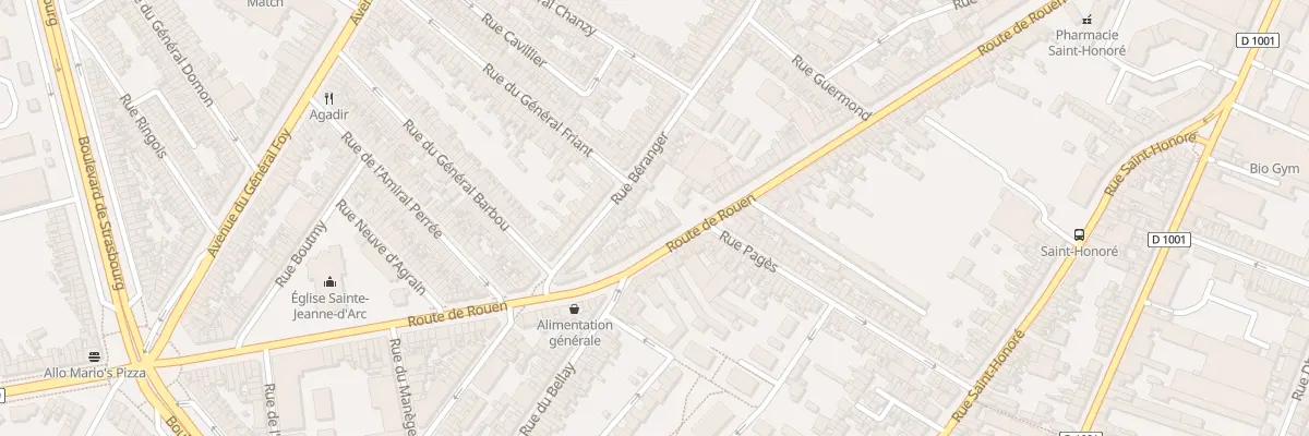 Plan du 184 Rue de Rouen à Amiens