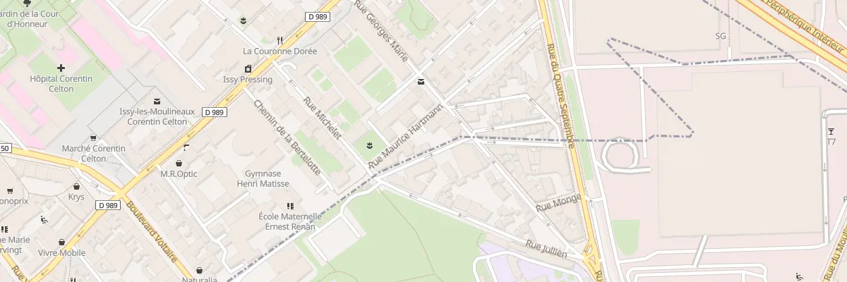 Plan du 9 Rue Maurice Hartmann à Issy-les-Moulineaux