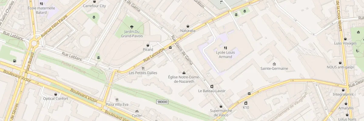 Plan du 50 Rue Vasco de Gama à Paris 15e Arrondissement
