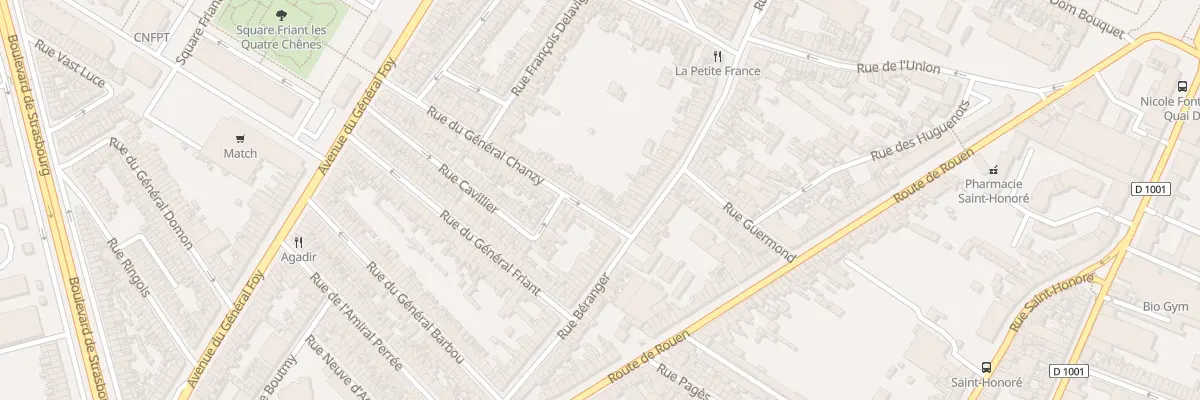Plan du 12 Rue du Général Chanzy à Amiens