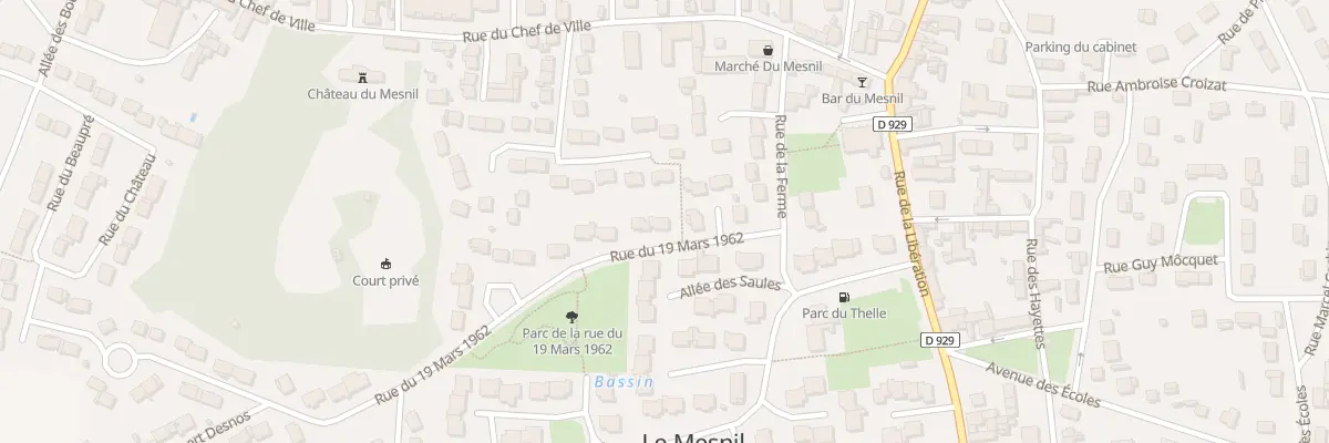 Plan du 10 Rue du 19 Mars 1962 au Mesnil-en-Thelle