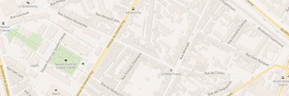 Plan du 34 Rue Denfert Rochereau à Amiens